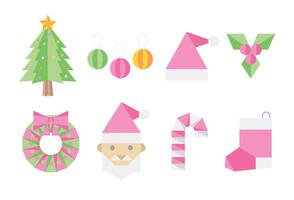 Multipurpose Colorful Christmas Origami Paper Craft vector