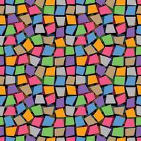 Flat Colorful Mosaic Pieces Seamless Pattern vector