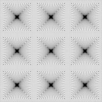 Black and White Hallway Framework Seamless Pattern vector