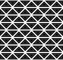 Geometric Flat Dotted Triangles Seamless Pattern vector