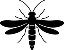 Glowing Firefly Silhouette Design vector