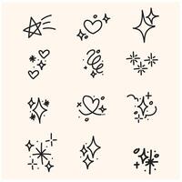 Blink blink With illustration style doodle vector