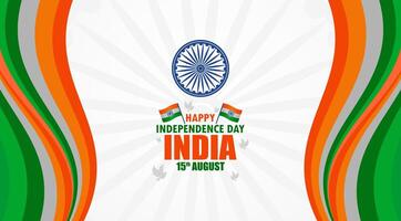 happy independence day of india background. frame background for banner and poster vector