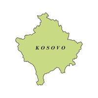 map of kosovo icon design vector
