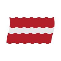 Latvian country flag design vector