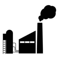factory building icon vector