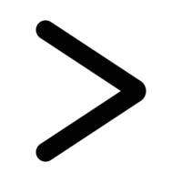 A black arrow pointing down on a white background vector