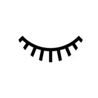 eyelash icon simple vector
