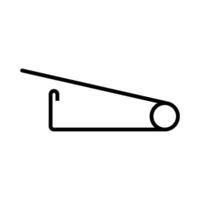 safety pin icon simple vector