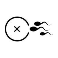 Infertility Icon. Fertilization Problems vector