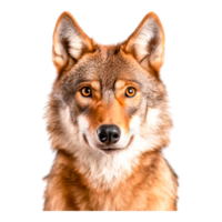 Close-Up Portrait of a Wild Canine in Natural Habitat png