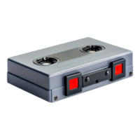 Classic Analog Cassette Tape in a Vintage Audio Player Design png