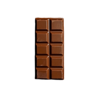 Isolated Bar of Chocolate with Rich Texture png