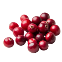 Isolated Cranberries with Vibrant Red Color png