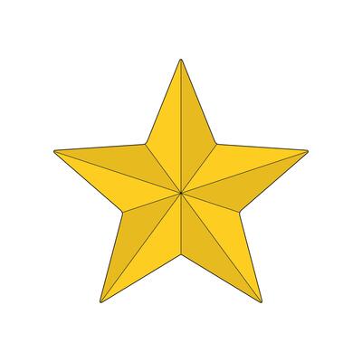 kids drawing star cartoon isolated