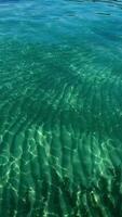 Adriatic sea surface with surf and waves. Sea background. Montenegro video