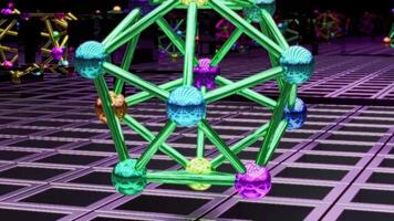 Vibrant kaleidoscope patterns for endless VJ loop music experiences video