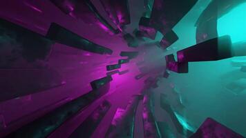Futuristic Glowing Neon and Dynamic Motion, Cinematic Energy Flow in a Sci-Fi Universe, Abstract Neon Futuristic Vibes, Tech Animation with Glowing Elements, Seamless Loop Animation Endless video