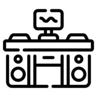 DJ Booth icon for web, app, infographic, etc vector