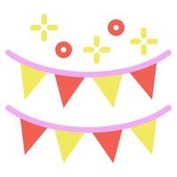 Festival Flag icon for web, app, infographic, etc vector