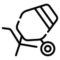 Cement mixer icon for web, app, infographic, etc vector