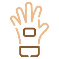 Safety gloves icon for web, app, infographic, etc vector