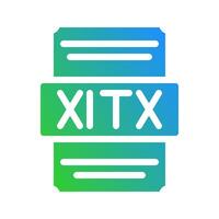 Xltx spreadsheet file symbol with sleek colored gradient elements. vector