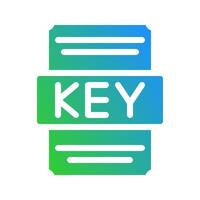 Keynote spreadsheet file symbol with subtle color gradation design. Suitable for website, UI and mobile app. vector