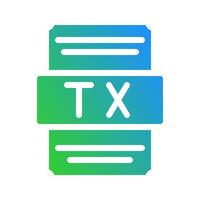 Thmx spreadsheet file symbols with fresh colored gradient shades vector