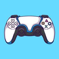 Joystick Game Controller Cartoon Illustration. Device Technology Concept. Flat Cartoon Outline Style. vector