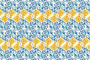 seamless floral pattern with intricate botanical motifs, ornamental flowers, and decorative elements for modern textiles, fashion applications, and creative projects vector