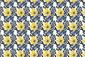 Seamless Floral Pattern Featuring Botanical Motifs and Ornamental Designs for Textile and Fashion Projects with Elegant Flower Prints and Decorative Elements vector
