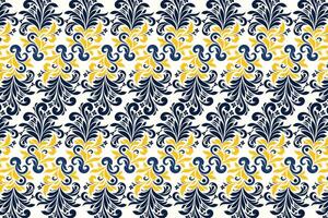 Seamless Floral Pattern with Botanical and Ornamental Motifs for Fashion, Textile, and Creative Projects Featuring Elegant Floral Designs and Decorative Pattern Elements vector
