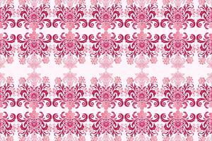 seamless floral pattern with botanical and arabesque motifs, ornamental flower designs, and intricate petal details for modern fashion textiles, creative projects, and decorative fabric applications vector