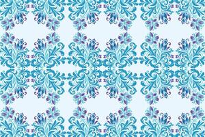 seamless floral pattern with botanical elements, ornamental designs, and intricate flower motifs for fashion textiles, modern fabric designs, and creative applications vector