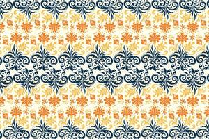 Seamless Floral Pattern with Botanical Motifs for Fashion and Textile Applications Featuring Elegant Flower Designs, Ornamental Elements, and Modern Decorative Prints vector