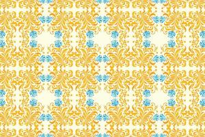 seamless pattern with botanical floral designs, ornamental flower motifs, and decorative elements for fashion textiles, creative fabric applications, and design projects vector