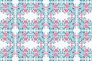 seamless pattern with botanical floral motifs, decorative flower designs, and elegant ornamental elements for textile prints, fashion creations, and creative project applications vector