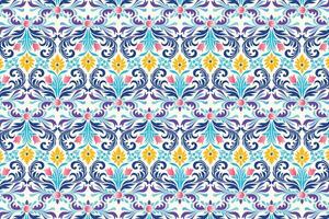 seamless all-over floral pattern with botanical and ornamental designs, intricate flower motifs, and decorative elements for fashion fabrics, textile projects, and creative applications vector