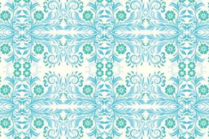 Seamless Floral Pattern with Rose Motifs and Botanical Elements for Fashion, Textile, and Home Decor Featuring Elegant Flower Designs and Decorative Ornamental Patterns vector