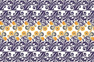 seamless floral pattern with botanical motifs, elegant flowers, ornamental designs, and intricate petals for fashion textiles, creative projects, and modern fabric patterns vector
