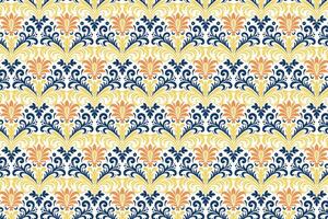 Seamless Floral Pattern Featuring Ornamental Botanical Motifs for Fashion, Textile, and Creative Projects with Elegant Flower Prints and Decorative Design Elements vector