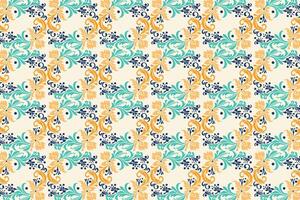 Seamless Floral Pattern with Botanical Motifs for Fashion and Textile Design Featuring Decorative Flower Prints, Ornamental Patterns, and Elegant Design Elements for Creative Projects vector