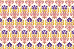 seamless all-over floral pattern with botanical motifs, elegant flowers, and ornamental designs for modern fashion textiles, creative projects, and fabric applications vector