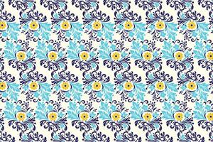 Seamless Floral Pattern Featuring Botanical Motifs and Ornamental Designs for Textile, Fashion, and Creative Projects with Elegant Flower Prints and Decorative Elements vector