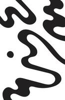 Illustration liquid ink unique design with blank background vector