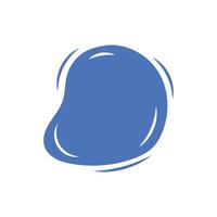 Icon water blob blue unique design vector