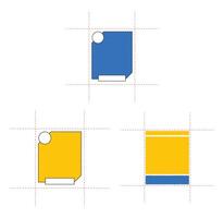 Design template cutting card unique design vector