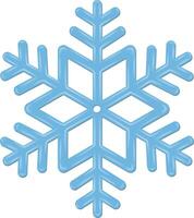 Set of festive 3d render Christmas decorations with Snowflakes. vector