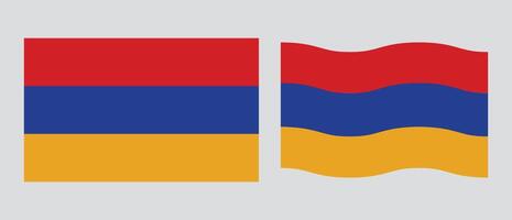 National Flag of Armenia. Armenia patriotic symbol with official colors. perfect design for web or mobile app. vector